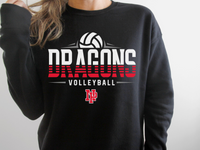 Dragons Volleyball (Sweatshirt and T-Shirt Option)