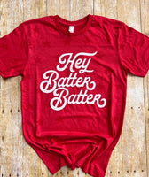 Hey Batter Batter Stars ⭐️ T-Shirt (3 Color Options)