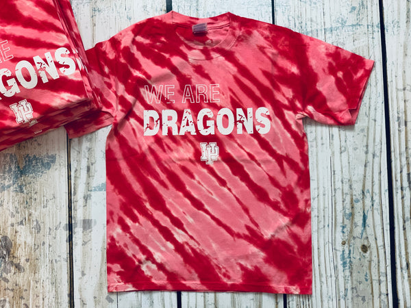 YOUTH “We Are Dragons” Red Tie Dye T-Shirt