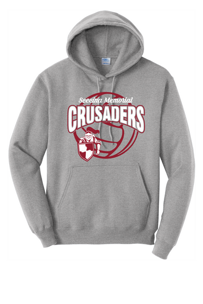 SMHS Volleyball Core Fleece Pullover Hooded Sweatshirt (ATHLETIC HEATHER)