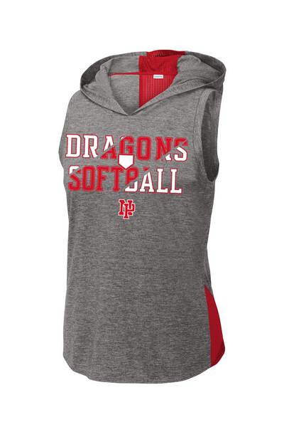 Dragons Softball 2023 Ladies Tri-Blend Wicking Draft Hoodie Tank