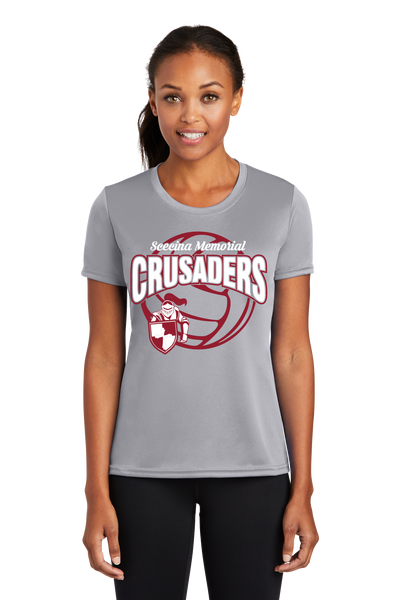 SMHS Volleyball Ladies Performance Tee (SILVER)