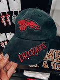 Dragons Glitter Baseball Hat (Black)