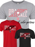 Dragons Baseball 2023 Unisex Triblend T-Shirt (3 Colors)