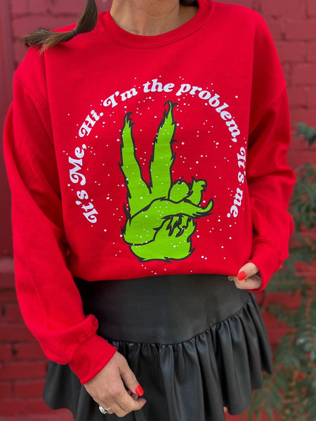 I’m The Problem Grinch Crewneck Sweatshirt