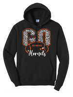 GO Hornets Football Core Fleece Pullover Hooded Sweatshirt (BLACK)