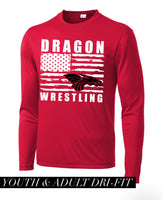 Dragon Wrestling Long Sleeve Performance Shirt
