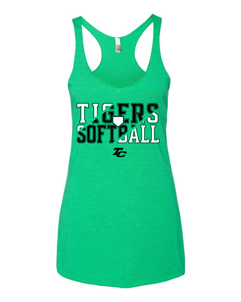 TC Tigers Softball 2023 Triblend Women’s Flowy Racerback Tank