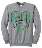 GO TC Tigers Football (Heather Grey) Crewneck Sweatshirt