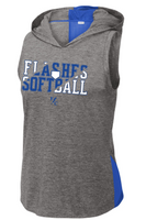 Flashes Softball 2023 Ladies Tri-Blend Wicking Draft Hoodie Tank