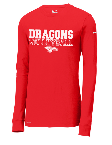 Nike Dri-FIT Long Sleeve DRAGONS VOLLEYBALL