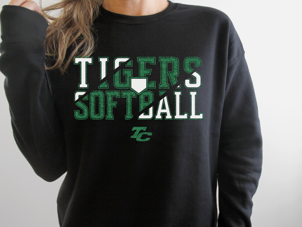 TC Tigers Softball 2023 *Glitter* Crewneck Sweatshirt